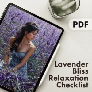 Lavender Bliss Relaxation Checklist | Digital Download Guide for Stress Relief, Sleep, and Calm with Lavender Essential Oil for Relaxation