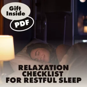 Relaxation Checklist for Restful Sleep | Digital Download | Bedtime Routine & Relaxation Techniques for Sleep | Sleep Aid Printable