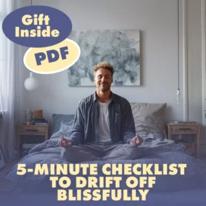Bedtime Yoga: 5-Minute Checklist to Drift Off Blissfully | Digital Download Guide for Relaxation, Evening Ritual & Bedtime Yoga for Better Sleep