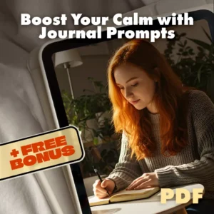 Boost Your Calm with Journal Prompts | Digital Guide for Stress Relief, Mindfulness, and Anxiety Support | Journal Prompt Calm Booster eBook