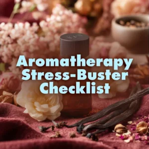 Aromatherapy Stress-Buster Checklist | Essential Oils for Relaxation, Self-Care & Stress Relief | Digital Download eBook & Printable Guide