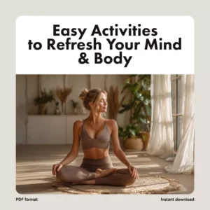 Stress-Busting Fun Checklist: Easy Activities to Refresh Your Mind & Body | Digital Download for Adults | Printable Guide to Fun Stress Relief Activities for Adults