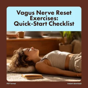 Vagus Nerve Reset Exercises: Quick-Start Checklist | Instant Digital Download for Stress Relief, Nervous System Balance & Daily Wellness