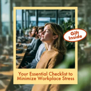 Your Essential Checklist to Minimize Workplace Stress | Digital Download Guide on How to Minimise Stress at Work